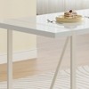 NicBex Dining Table Set for 4 Kitchen Table Cream-Style White MDF Dining Table Set with 4 Armless Chairs for Small Places - 2 of 4