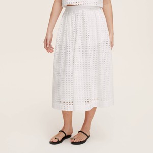 Women's Eyelet Volume Midi Skirt - kate spade new york x Target  White - 1 of 4