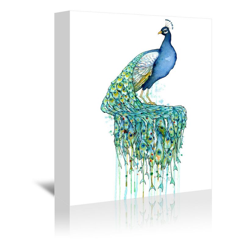 Americanflat Animal Minimalist Peacock By Sam Nagel Wrapped Canvas, 1 of 6