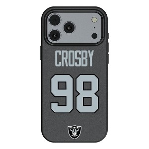 NFL Las Vegas Raiders Players Game Tactic MagSafe Compatible Cell Phone Case for Apple iPhone 17 Series - 1 of 4
