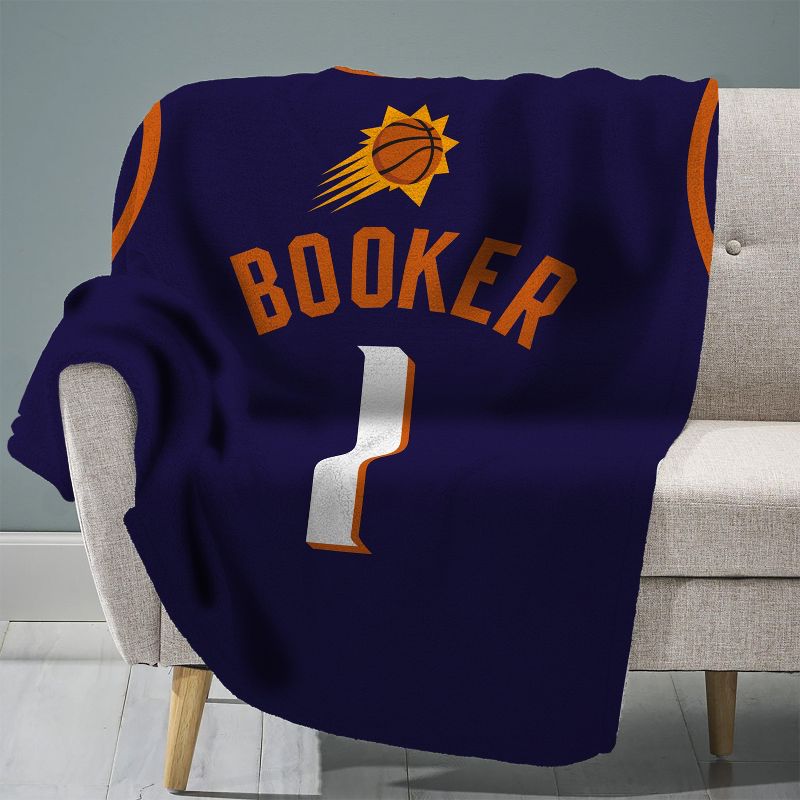 Phoenix Suns Devin Booker 60 x 80 Raschel Plush Blanket, 1 of 6