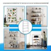 FONTOI Storage Racks, 5-Tier Shelving Unit with Adjustable Leveling Feet, Wire Stackable Storage Racks for Home Kitchen, Sliver, 35.9"*71.7"*13.78" - 2 of 4