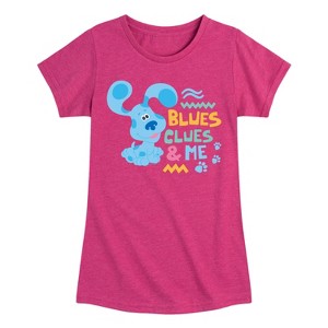 Girls' - Blue's Clues & You! - Blue's Clues & Me Fitted Short Sleeve Graphic T-Shirt - 1 of 3
