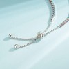 Sterling Silver Birthstone Tennis Bracelet, 2.5mm Adjustable 9 Inch Bolo Bracelet, Birthday Gift for Women Mom Wife - 3 of 4