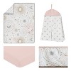 Sweet Jojo Designs Girl Baby Crib Bedding Set - Celestial Pink, Grey and Gold 4pc - image 2 of 4