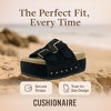 CUSHIONAIRE Women's Guru Genuine Leather footbed platform sandal with +Comfort, Wide Widths Available - 3 of 4