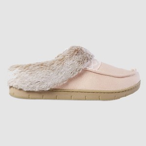 Isotoner Women's Fur Microsuede Hoodback Slippers - 1 of 4