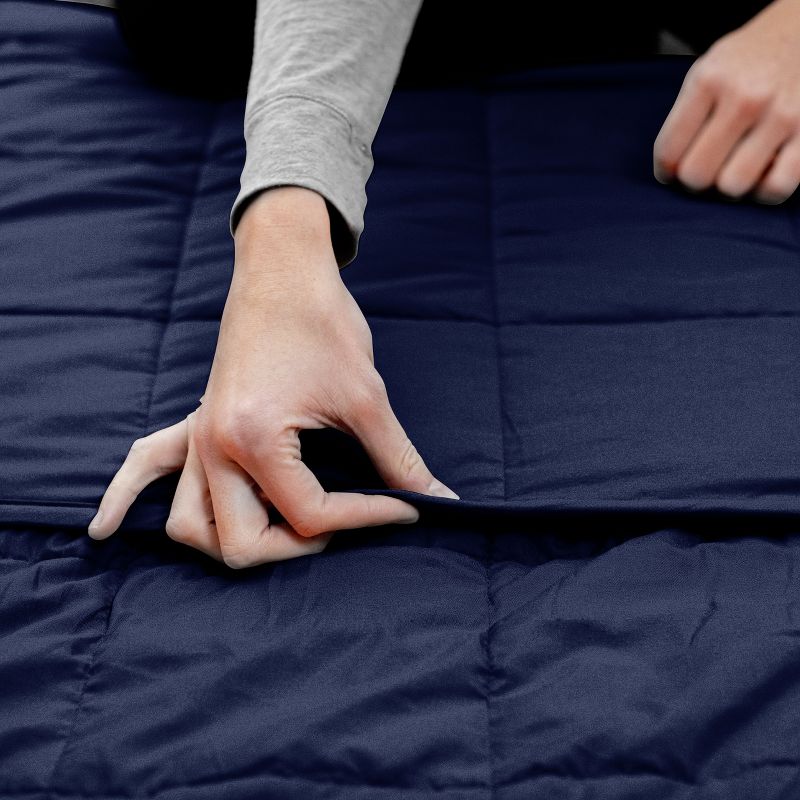 Quilted Microfiber Weighted Blanket by Blue Nile Mills, 4 of 6