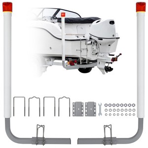 Universal Boat Trailer Guide Poles (2PCS) - 40"-60" Adjustable, Rustproof Galvanized Steel + PVC Pipes, Heavy-Duty - 1 of 4