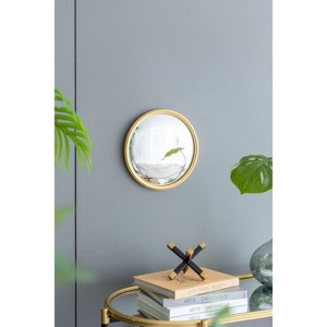 NicBex Decorative Convex Wall Mirror with Gold Rim,Round Mirror with Iron Frame,Decorative Mirror for Living Room,Vanity,Bedroom,Gold - 1 of 4