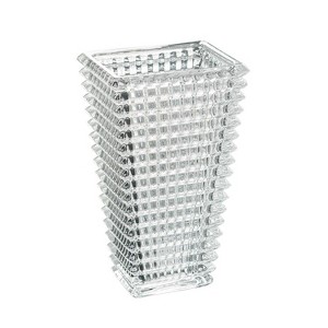 HomeRoots 11" Clear Geometric Glass Table Vase - 1 of 4