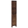 vidaXL Paulownia Wood Partition Screen 5 Panels Dark Brown - 4 of 4