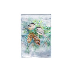 Evergreen Winter Frost Lustre Garden Flag 12 x 18 Inches Indoor Outdoor Decor - 1 of 4