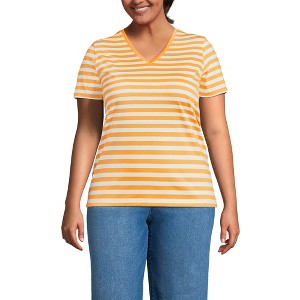 Lands' End Women's Relaxed Supima Cotton T-Shirt - 1 of 3