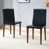 PAGED PU Dining Chairs Comfortable Living Room Chairs Kitchen Chairs with Metal Legs for Living Room, Restaurant - 2 of 4