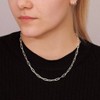 Women's Sterling Silver Paperclip Chain Fashionable and Exquisite, Suitable for Daily Wear - 2 of 4