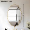 Beautyolove Oval Aluminum Alloy Framed Scalloped Wavy Wall Mirror - 4 of 4