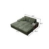 Convertible Corduroy Sectional Sofa,Modern Sleeper Couch,Oversized Living Room Lounge Chair - The Pop Home - 4 of 4