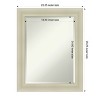Amanti Art Oliver Beveled Wood Framed Bathroom Vanity Wall Mirror - 3 of 4