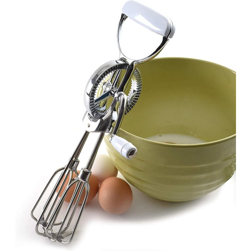 Norpro Egg Beater Classic Hand Crank Style 18/10 Stainless Steel Mixer 12 Inches, 5 of 8