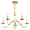 Livex Lighting Windsor 5 - Light Chandelier in  Polished Brass - 4 of 4