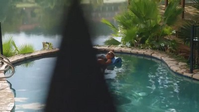 Bahama Blue Foam Pool Float with Roll Pillow