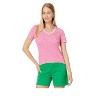 Tommy Hilfiger Womens Pink/White Tee Basic T-Shirt, White, Small - 2 of 2