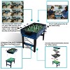 Sunnydaze 10-in-1 Multi-Game Table with Billiards, Foosball, Hockey, Ping Pong, Chess, Checkers, Backgammon, Shuffleboard, Bowling, and Cards - 49.5" - 2 of 4