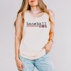 Simply Sage Market Baseball Mom Colorful Garment Dyed Tank - XL - Ivory - 2 of 3