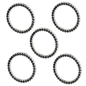 Unique Bargains Ring Rhinestone Car Engine Start Stop Decoration 5 Pcs - 1 of 4