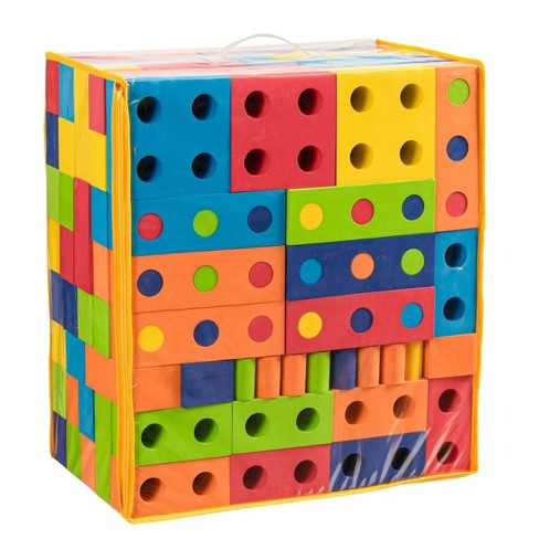 Multi-Coloured Foam Blocks 80 pieces, Toys \ Building blocks