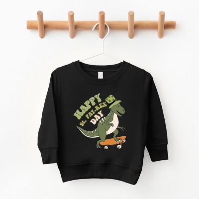 The Juniper Shop Happy St. Pat-Rex Day Toddler Graphic Sweatshirt