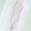 Ross-Simons 0.10 ct. t.w. Diamond Cross Pendant Necklace in 10kt Yellow Gold - 3 of 4