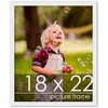 PosterPalooza | Classic Modern White Picture Frame - UV Acrylic, Foam Board Backing, Hanging Hardware - 2 of 4