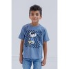 PEANUTS Woodstock Snoopy Charlie Brown Little Boys 3 Pack T-Shirts Blue / Gray / Khaki 7-8 - 2 of 4