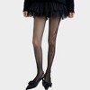 Anna-Kaci Women's Sheer Bow Line Pattern Tights with Soft Stretch Mesh, Delicate Ribbon Artwork, and Smooth Knit Finish - 3 of 4