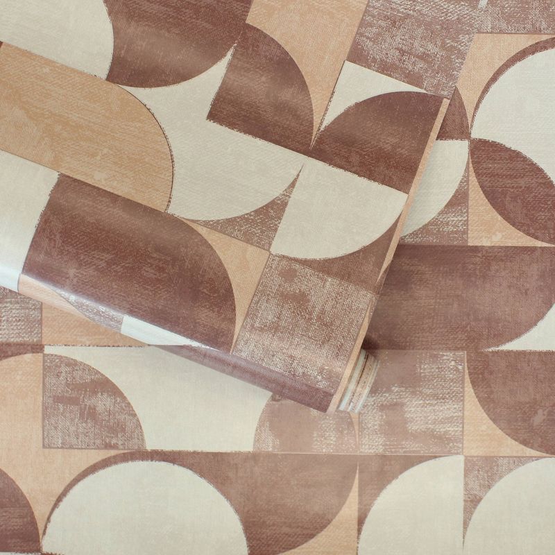 Tempaper &#38; Co. 28 sq ft Composed Shapes Redwood Peel and Stick Wallpaper, 5 of 6
