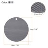 Unique Bargains Silicone Pot Holder Teapot Coaster Trivet Mat 4 Pcs - 2 of 4