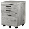 NicBex Mobile File Cabinet with 3 Storage Drawers Contemporary Under Desk Storage Filing Cabinet Office Cabinet for Home, Office - 2 of 4