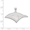 Black Bow Jewelry 10k White Gold Tennessee at Chattanooga Mocs NCAA Large Pendant - 2 of 3