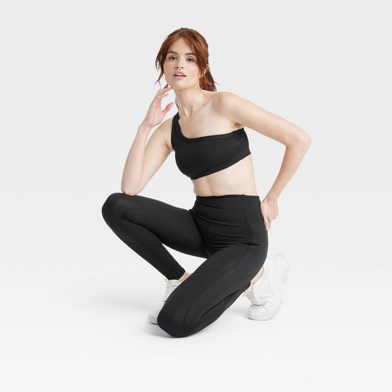 Women's Brushed Sculpt Curvy High-Rise Pocketed Leggings - All In Motion™, 6 of 7