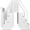 Poolzilla Pool Step Set for Above Ground Pools with Crossover Bridge, and a Lockable Gate - for 48’’ to 54’’ in. Above Ground Pools - 4 of 4