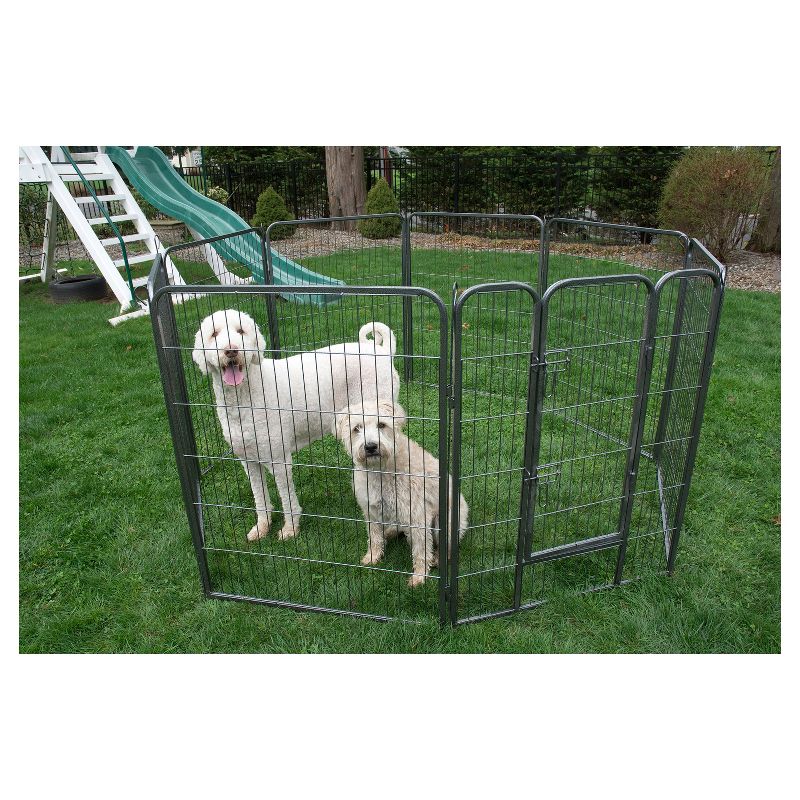  Iconic Pet Heavy Duty Metal Tube Pen Pet Dog Exercise and Training Playpen, 4 of 5
