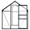 vidaXL Greenhouse Anthracite and transparent Aluminum and polycarbonate - 3 of 4