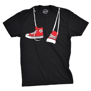 Shoes around Neck T Shirt Funny 90s Vintage Cool Adult Humor Graphic Novelty - Crazy Dog Men's T Shirt - 1 of 4