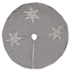 42" Snowflake Tree Skirt - National Tree Company - 1 of 4
