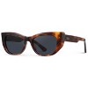 WMP Eyewear Womens Polarized Cat-Eye Sunglasses, Rectangular Acetate Frame, 5-Barrel Hinges, Hand-Polished - 2 of 4