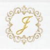 Linum Home Textiles 100% Turkish Cotton MONICA Gold Thread 2PC Embellished Hand Towel Set - 3 of 3