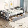 YOOCOZZ Twin Daybed with Storage Shelves and Drawers - 2 of 4