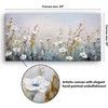 Americanflat Floral Canvas Wall Art Featuring White Wildflowers with Hand-Painted Accents - Gallery Wrap - Green, Beige and Blue - Modern Wall Art - 2 of 4